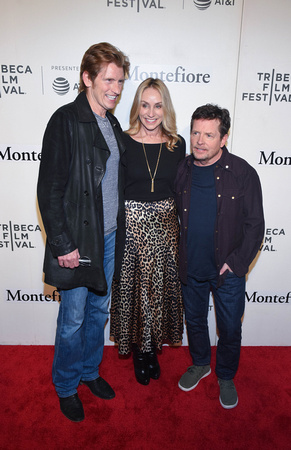 Denis Leary, Tracy Pollan and Michael J. Fox